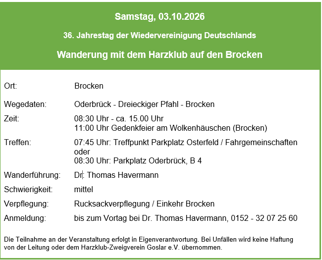 Wandern 2026 10 03