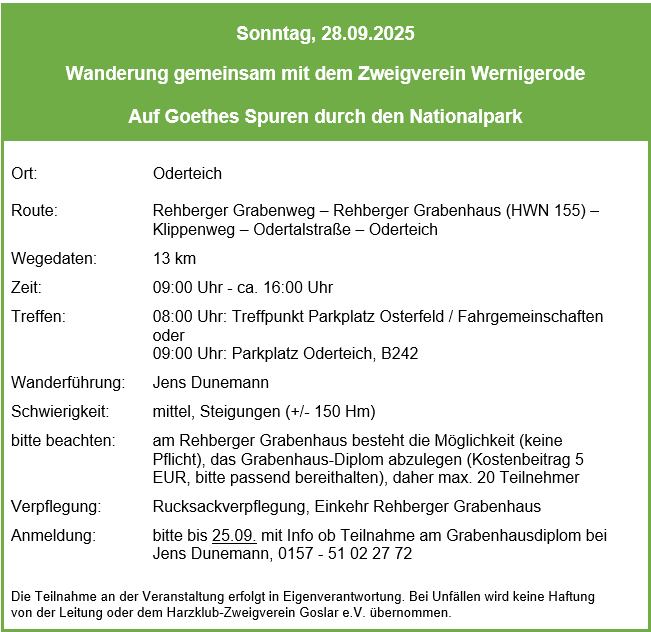 Wandern 2025 09 28