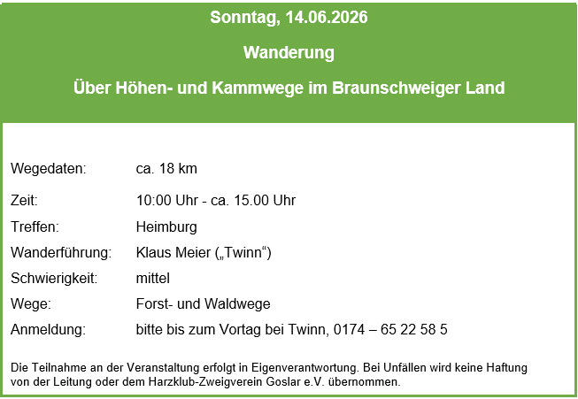 Wandern 2026 06 14