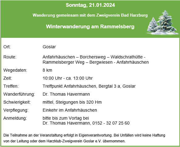 Winter Wanderung 2024 01 21 